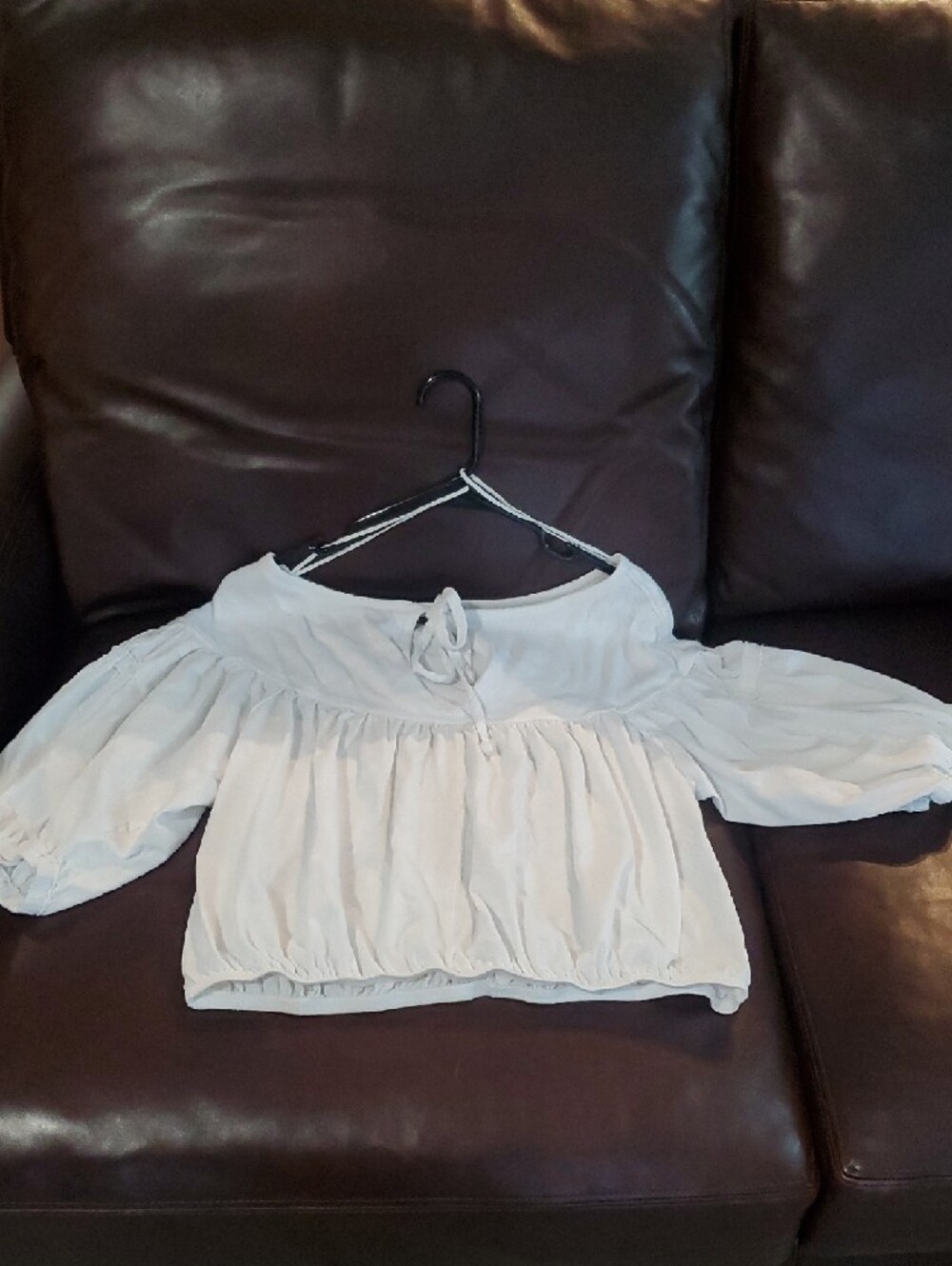 We The Free White Peasant Blouse